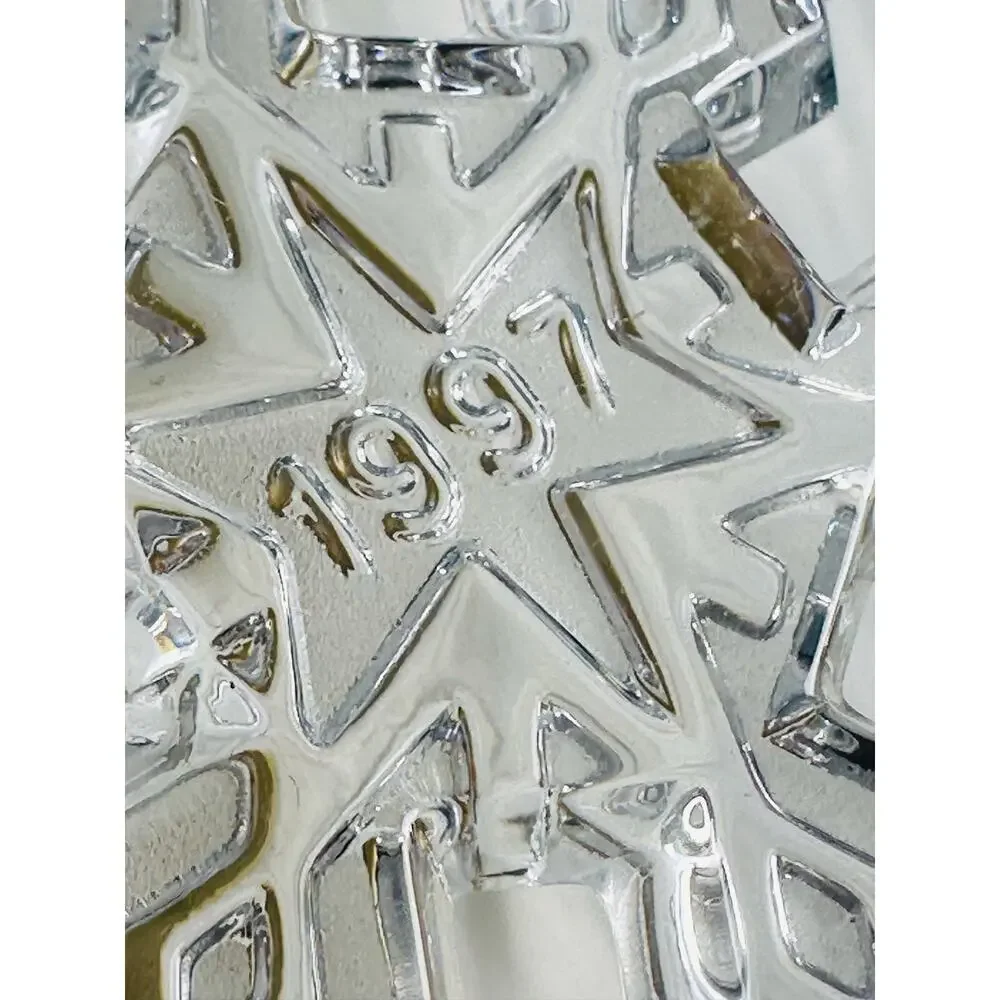 Vintage 1997 Waterford Crystal Snow Crystal Collection Snowflake Ornament
